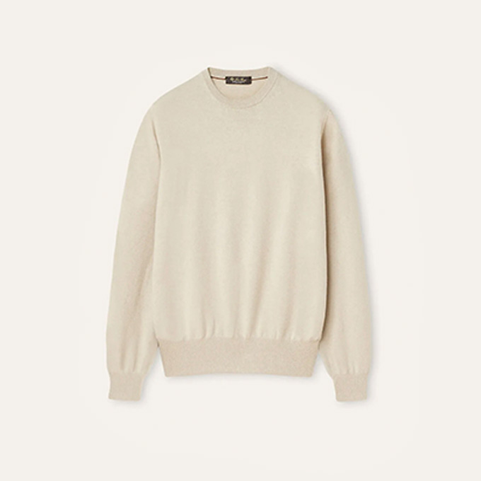 loro piana classic crew neck sweater